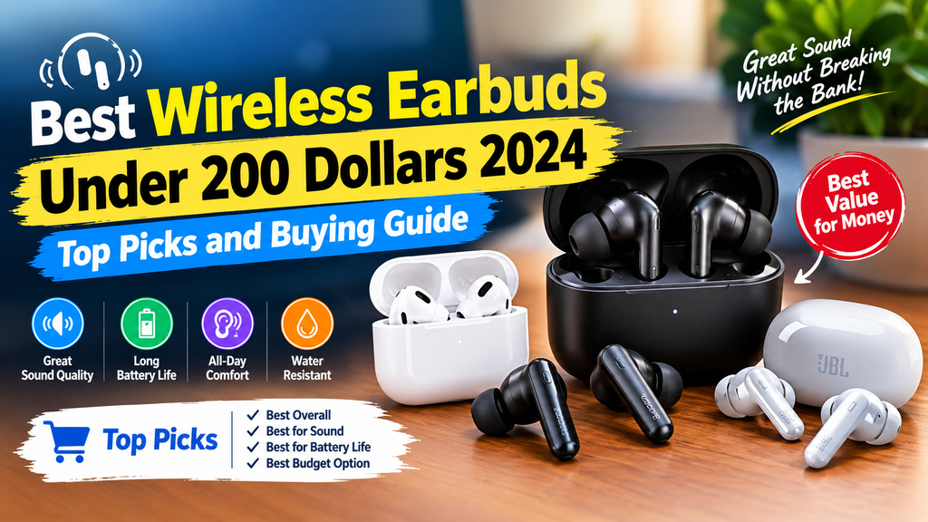 Best Wireless Earbuds Under 200 Dollars 2024
